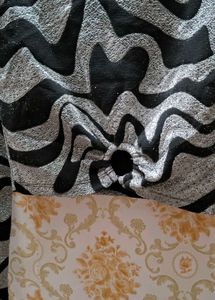 Sparkly Black &amp; Silver Blouse
