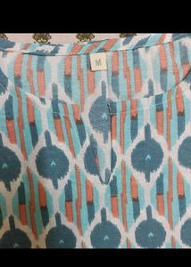 Chic Ikat Print Kurta Top