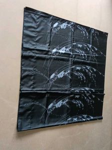 Elegant Black Sareewith Rice Grain Print