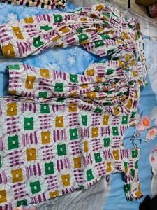 Women's Printed Kurta and Palazzo Set