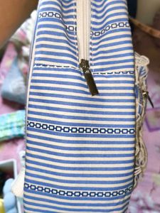 Laptop Backpack with Lace Detail