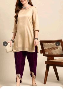 Stylish Velvet Dhoti Pant