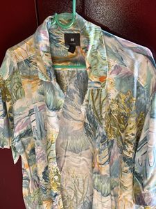 Unique Abstract Print Short Sleeve Shirt