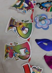 9 Party Masks &amp; 2 Birthday Banners