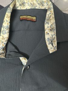 Men's Short Sleeve Textured Shirt