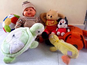 combo 7 PES Assorted Plush Toys Bundle