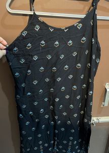 Black Jaipuri Printed Kurta