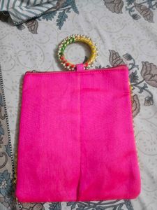 Vibrant Floral Print Clutch