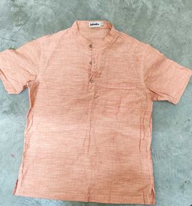 Fabindia Men's Orange Kurta