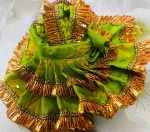 Laddu Gopal Cotton Dress 2combo Set