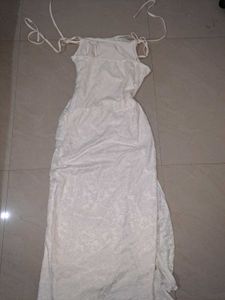 Savana White Lace Maxi Dress