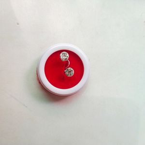 Pure Silver Big Size Nose And Ear Earings 1 pair