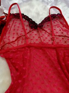 Sheer Pink Babydoll Nighty