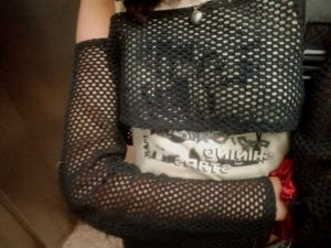 Goth Mesh Long Sleeve Shrug