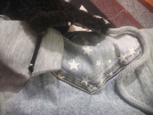 Men's Denim Hooded Jacket vintage imported US