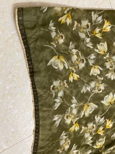 Elegant Floral Print Saree