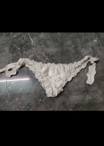 White Satin Bikini Bottom