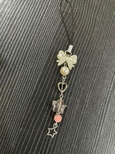 Cute Charm Phone Strap 🎀🤍