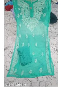 chikankari kurti set
