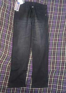 woman, Men's Black Wash Jeans baggy