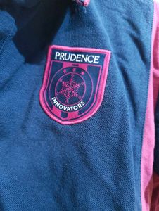 Men's Navy &amp; Pink Colorblock Polo Shirt