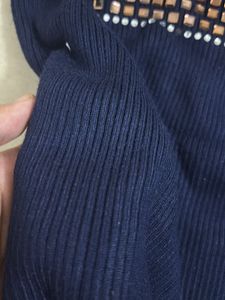 Sparkly Perfume Bottle Graphic Knit Top