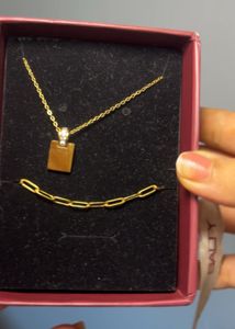 Elegant Gold Chain Necklace & pendant combo