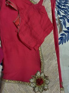 Pink saree for festivals