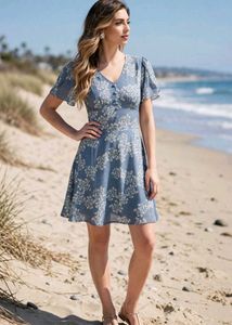 Boho Floral Print Maxi Dress