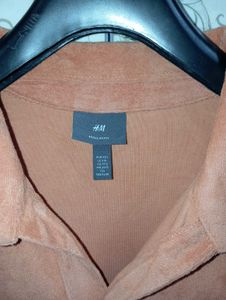 H&amp;M men's orenge Terry polo  tshirt