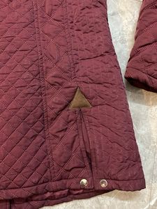 Maroon Quilted Jacket