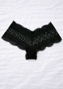 Victoria’s Secret Black Lace Shortie Panty