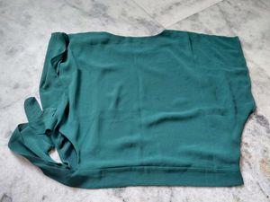 Elegant Teal Flowy Top combo offer