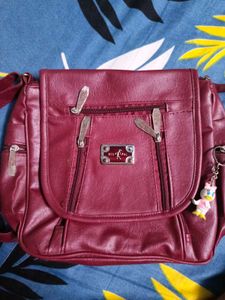 Maroon Crossbody Handbag
