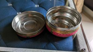 Pink &amp; Gold Decorative Trinket Box