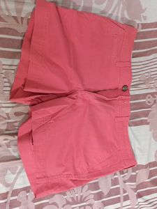 Denim Comfortable Pink Short Size 32