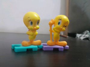 Cute Tweety Bird Figurines Set