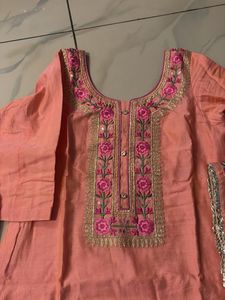Elegant Peach suit Set
