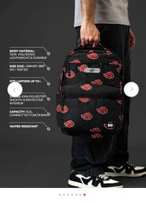 Anime Cloud Pattern Backpack