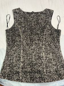 Liz Claiborne Sleeveless Tweed Top