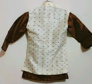 Brown 🟤Bajirao Style Kurta Set 3- 4 Year Boy
