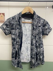 Men's Abstract Print Short Sleeve Shirt