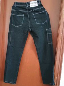 black cargo denim.