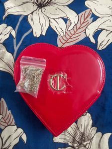 Red Heart Shaped Clutch