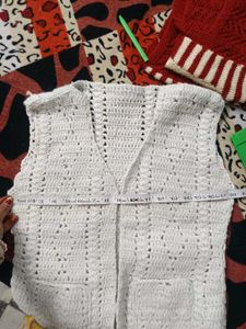 Handmade Crochet Vest - Stylish Layer