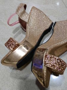 Sparkly Gold Party Heels