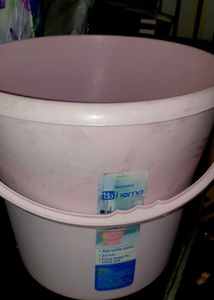 Durable Pink Plastic Bucket