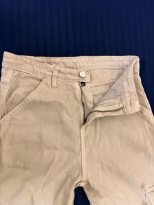 Cream Cargo Pants