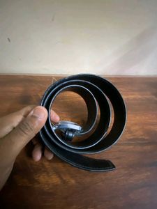 Classic Black Leather Belt