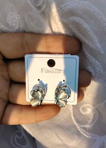 Korean Butterfly Earrings Silver
